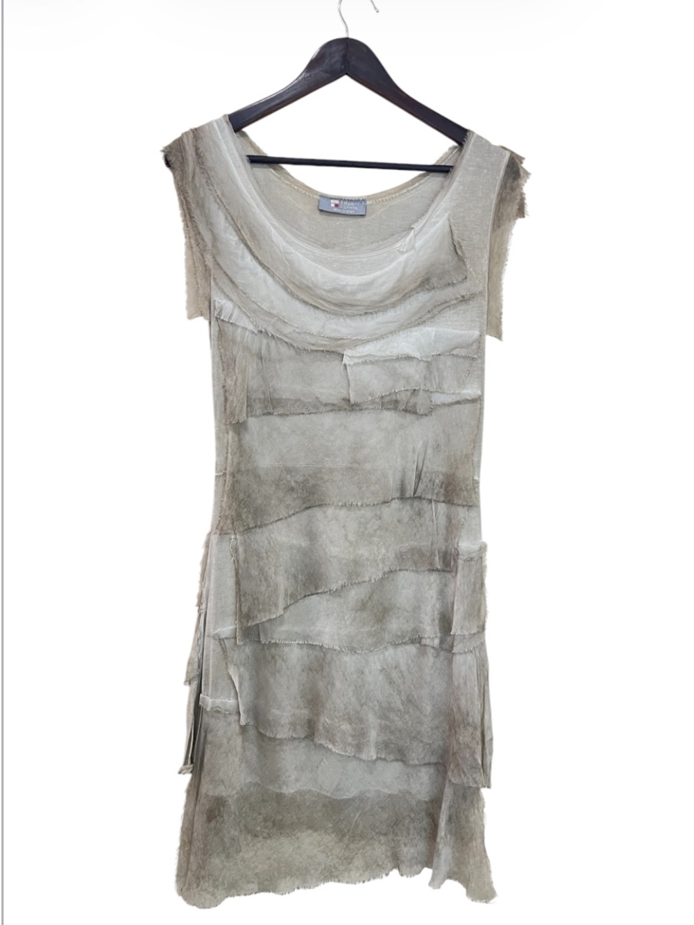 Tina Stephens Mariana Silk Ruffle Dress
